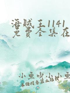 海贼王1141免费全集在线观看动漫