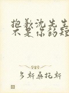 抱歉沈先生孩子不是你的短剧免费观看