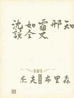 沈如霜邢知衍小说全文