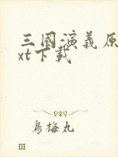 三国演义原著txt下载