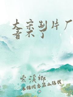 大宋制片厂短剧看不了