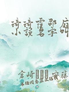 琦琦霍邵庭黎奈小说名字叫什么