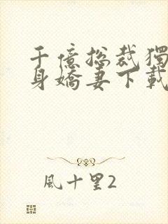 千亿总裁独宠替身娇妻下载