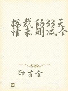 总裁的33天索情未删减全文阅读