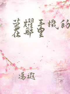 荣耀手机的管家在哪里