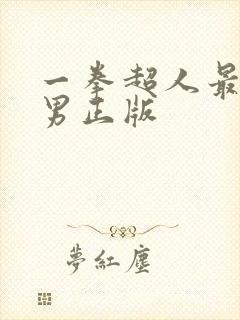 一拳超人最强之男正版