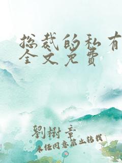 总裁的私有宝贝全文免费