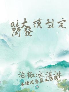 ai大模型定制开发