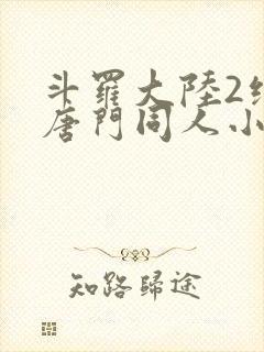 斗罗大陆2绝世唐门同人小说