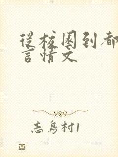 从校园到都市的言情文