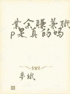 业余赚兼职app是真的吗