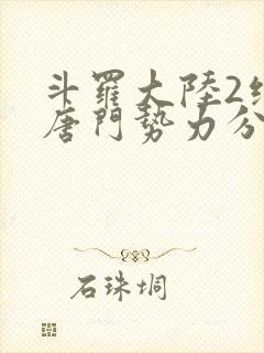 斗罗大陆2绝世唐门势力分布