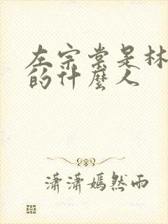 左宗棠是林则徐的什么人