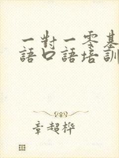 一对一零基础英语口语培训