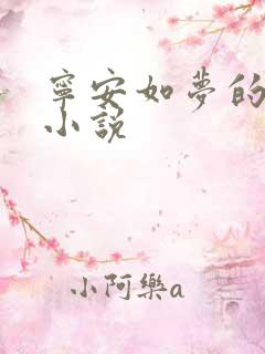 宁安如梦的原著小说