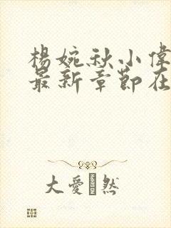 杨婉秋小伟小说最新章节在线阅读