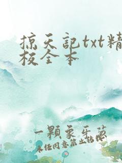 掠天记txt精校全本