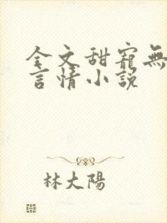 全文甜宠无虐的言情小说