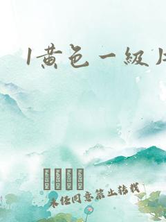 1黄色一级片