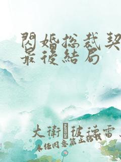 闪婚总裁契约妻最后结局