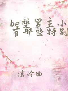 be双男主小说有哪些特别好看的