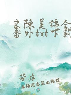 良陈美锦全文加番外txt下载