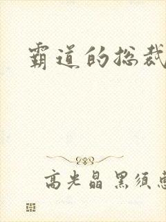 霸道的总裁宠妻