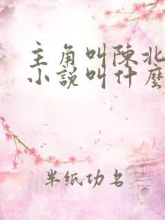 主角叫陈北玄的小说叫什么小说