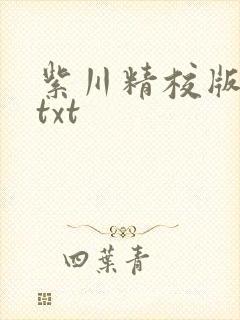 紫川精校版全本txt