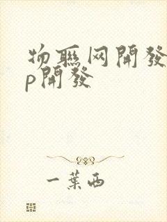 物联网开发app开发