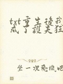 txt重生后我成了护夫狂魔