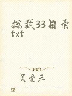 总裁33日索情txt