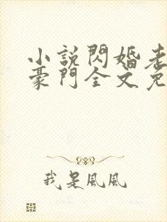 小说闪婚老公是豪门全文免费阅读