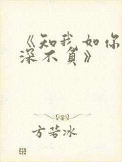 《知我如你,情深不负》