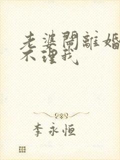 老婆闹离婚一直不理我