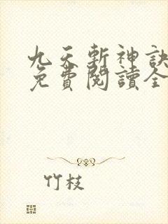 九天斩神诀林辰免费阅读全部