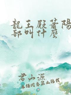 龙王殿萧阳第二部叫什么