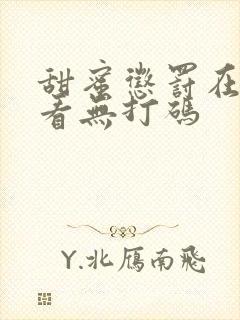 甜蜜惩罚在哪里看无打码