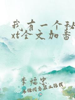 我有一个秘密txt全文加番外