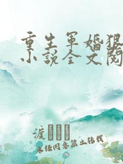 重生军婚狠缠绵小说全文阅读及番外