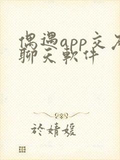 偶遇app交友聊天软件