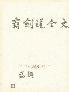 霸剑道全文阅读