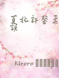 夏北许馨柔的小说