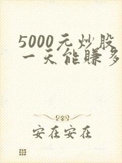 5000元炒股一天能赚多少