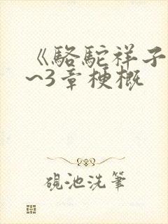 《骆驼祥子》1~3章梗概