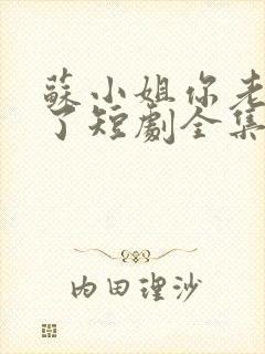 苏小姐你老公掉了短剧全集免费观看