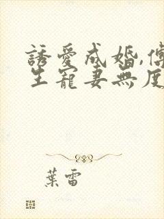 诱爱成婚,傅先生宠妻无度全文免费阅读傅