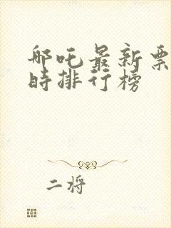 哪吒最新票房实时排行榜