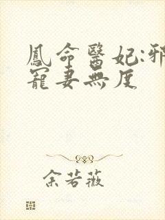 凤命医妃:邪王宠妻无度