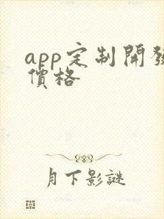 app定制开发价格